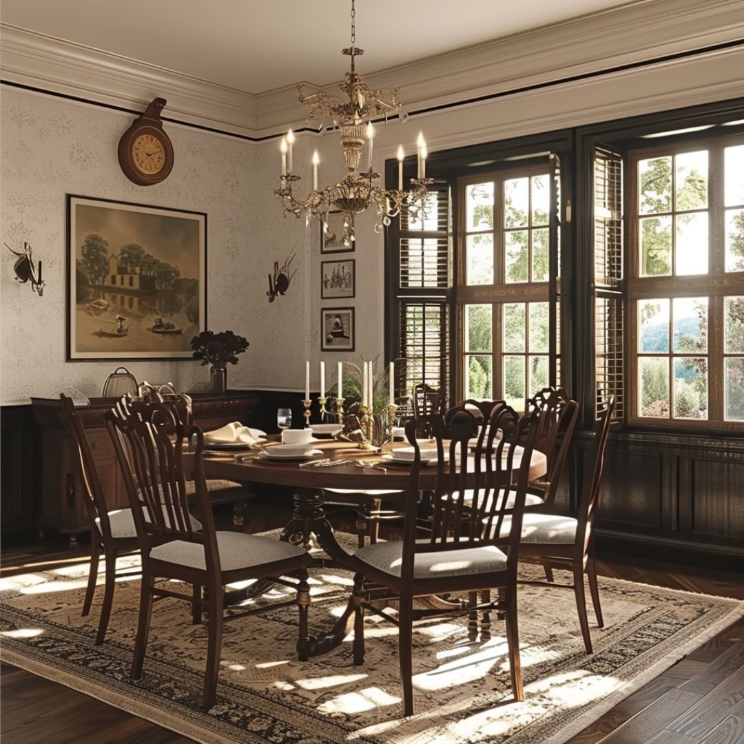 Colonial Dining Room Ideas: Timeless Elegance and Classic Charm - Image 5